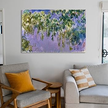 Amazon.co.jp: Claude Monetクロード・モネ 名画の数々ポスター『藤の